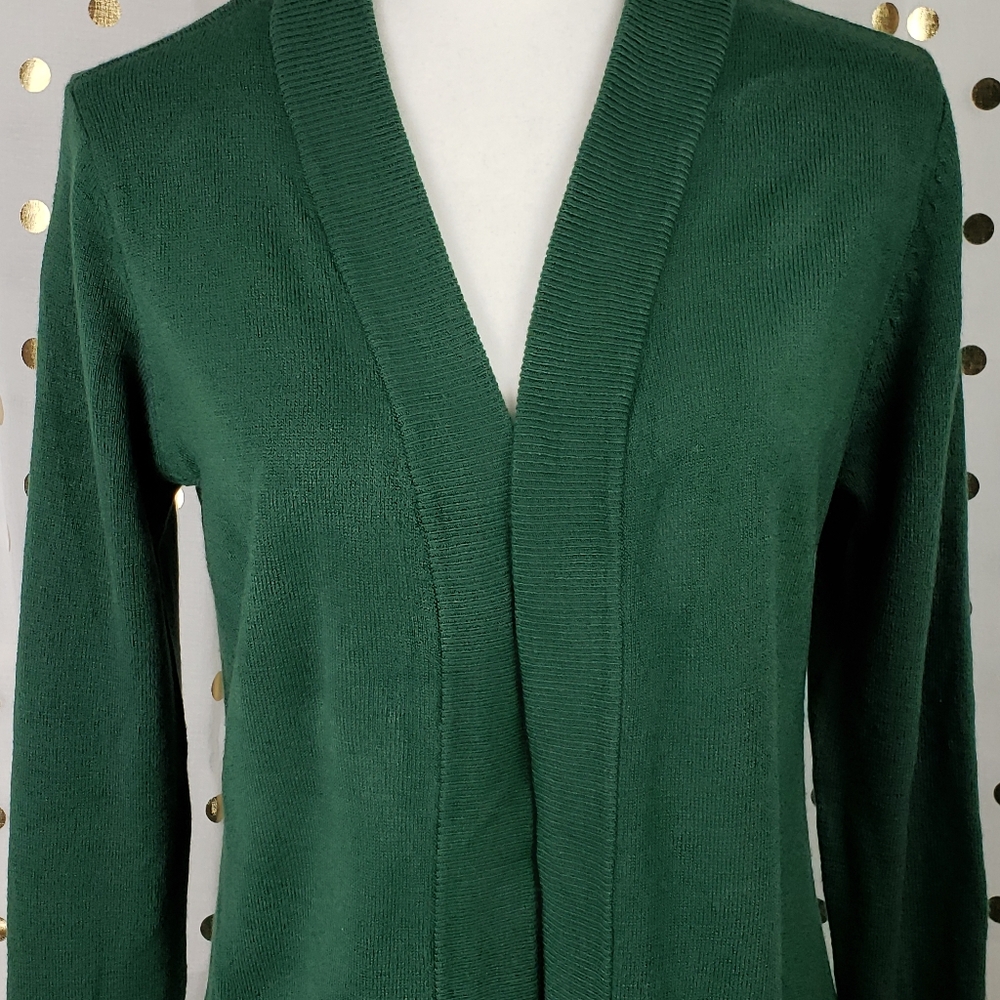 Carolyn Taylor Green Open Cardigan - Picture 3 of 9